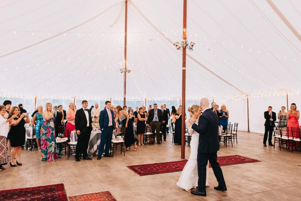 Bride and Groom Dancing