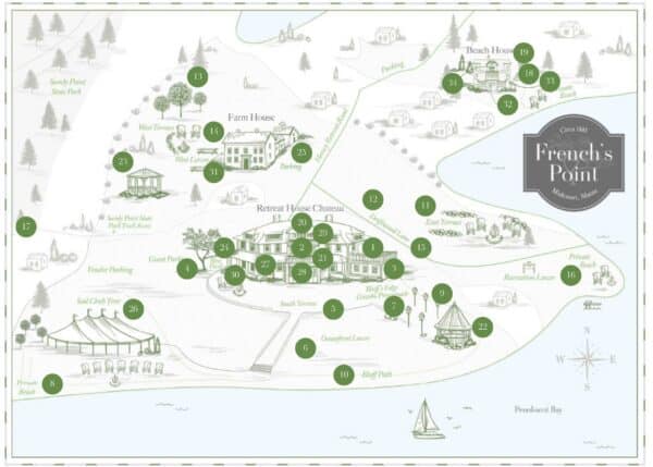 French's Point Property map