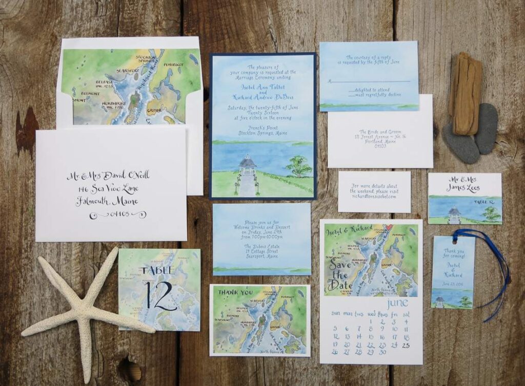French's Point Wedding Invites